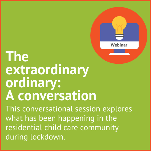 Graphic text - The extraordinary ordinary: a conversation