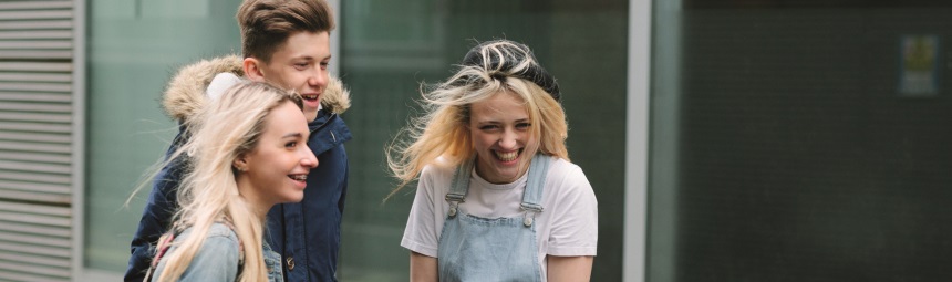 Happy teenagers
